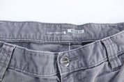 Carhartt Logo Patch Grey Carpenter Pants - ThriftedThreads.com