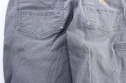 Carhartt Logo Patch Grey Carpenter Pants - ThriftedThreads.com