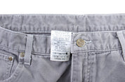 Carhartt Logo Patch Grey Carpenter Pants - ThriftedThreads.com