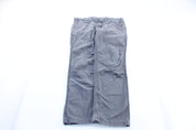 Carhartt Logo Patch Grey Carpenter Pants - ThriftedThreads.com