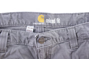 Carhartt Logo Patch Grey Carpenter Pants - Pants/Shorts - Thrifted Threads