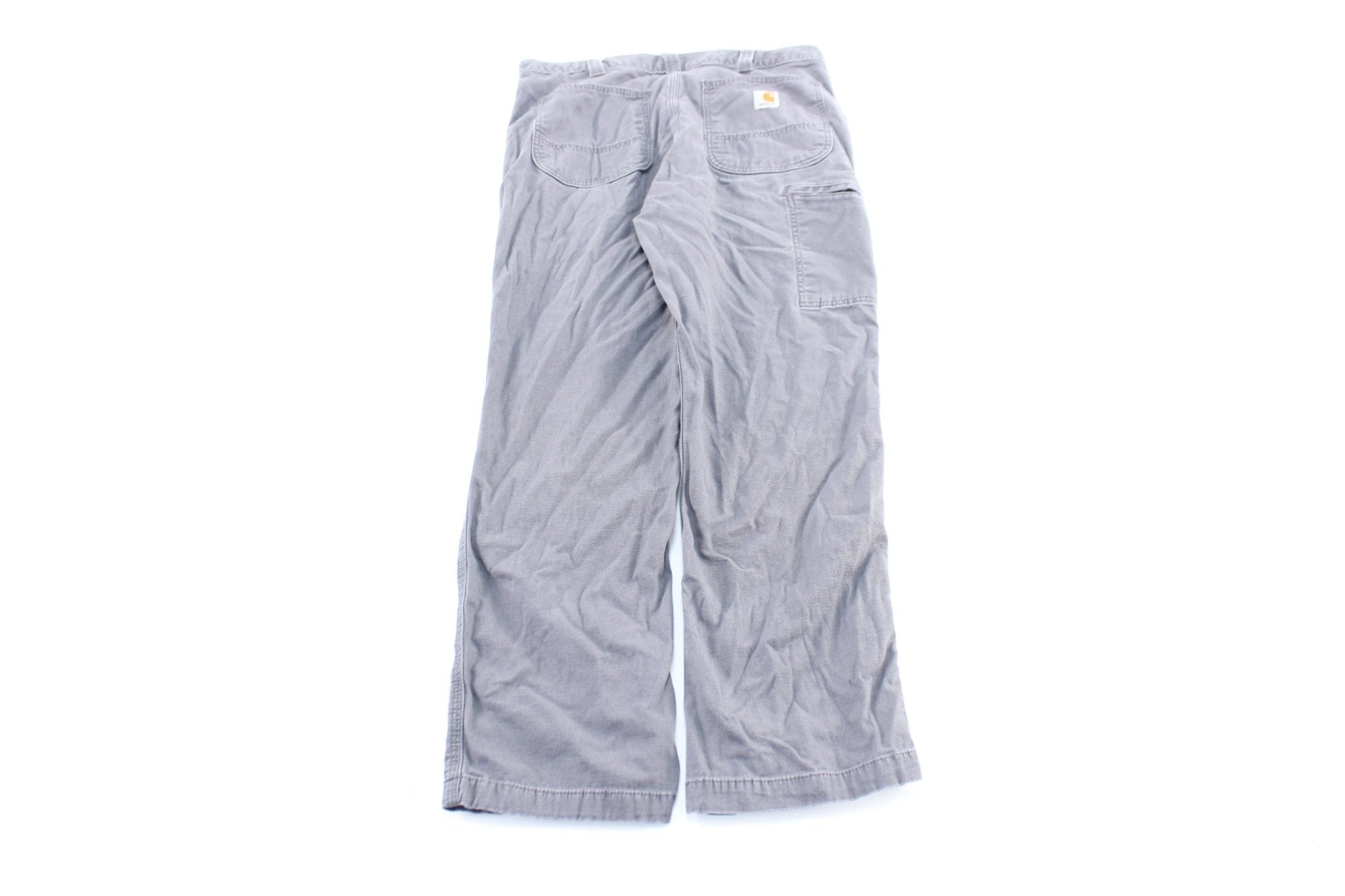 Carhartt Logo Patch Grey Carpenter Pants - Pants/Shorts - Thrifted Threads
