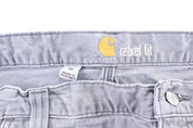 Carhartt Logo Patch Grey Carpenter Shorts - Pants/Shorts - Thrifted Threads