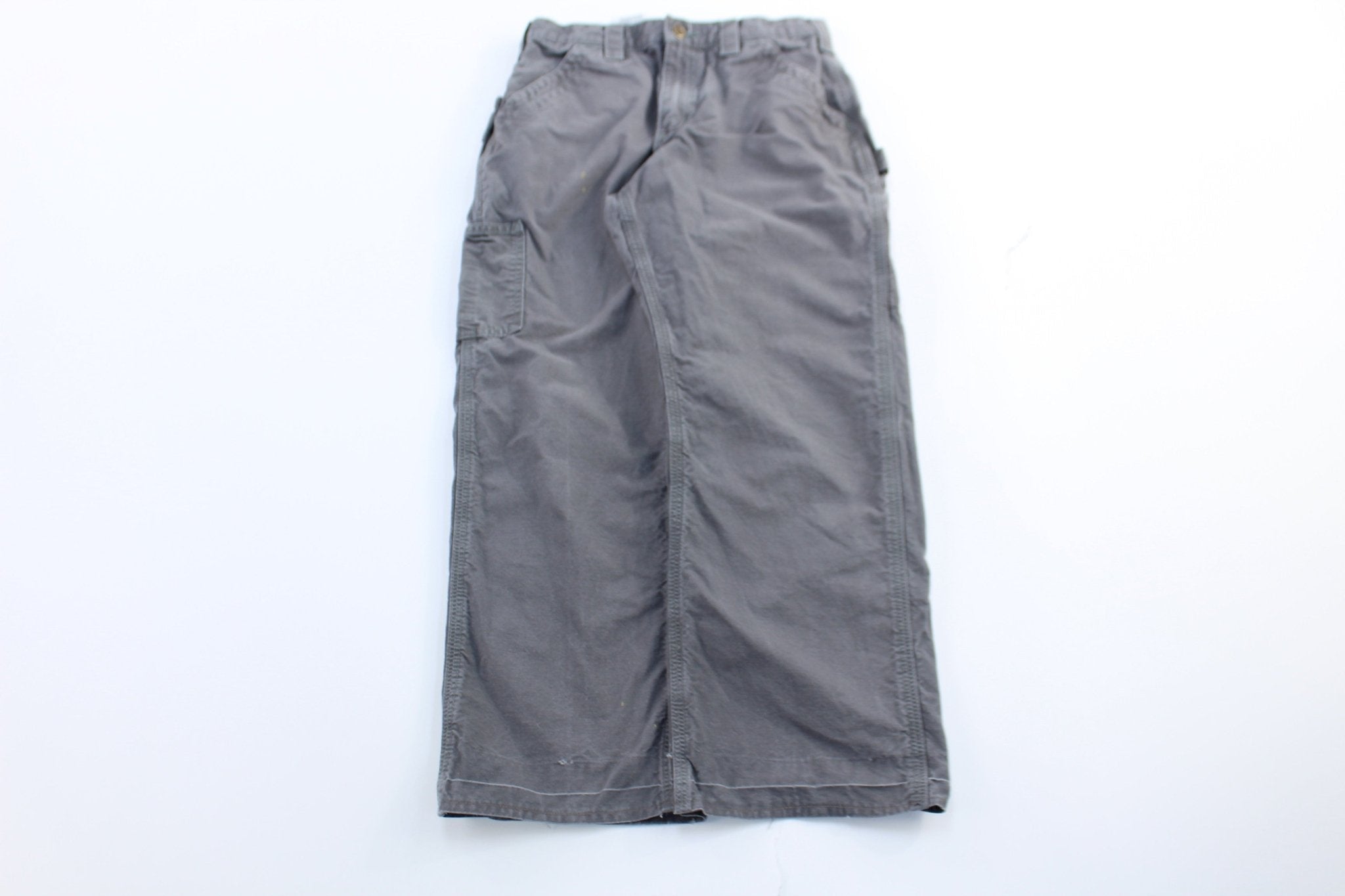 Carhartt Logo Patch Grey Carpenter Shorts - Pants/Shorts - Thrifted Threads