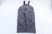 Carhartt Logo Patch Grey Double Knee Overalls - ThriftedThreads.com