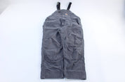 Carhartt Logo Patch Grey Double Knee Overalls - Overalls - Thrifted Threads