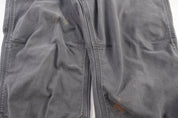 Carhartt Logo Patch Grey Double Knee Pants - Pants - Thrifted Threads