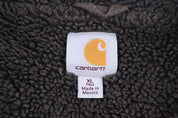 Carhartt Logo Patch Grey Full Zip Jacket - Jacket - Thrifted Threads