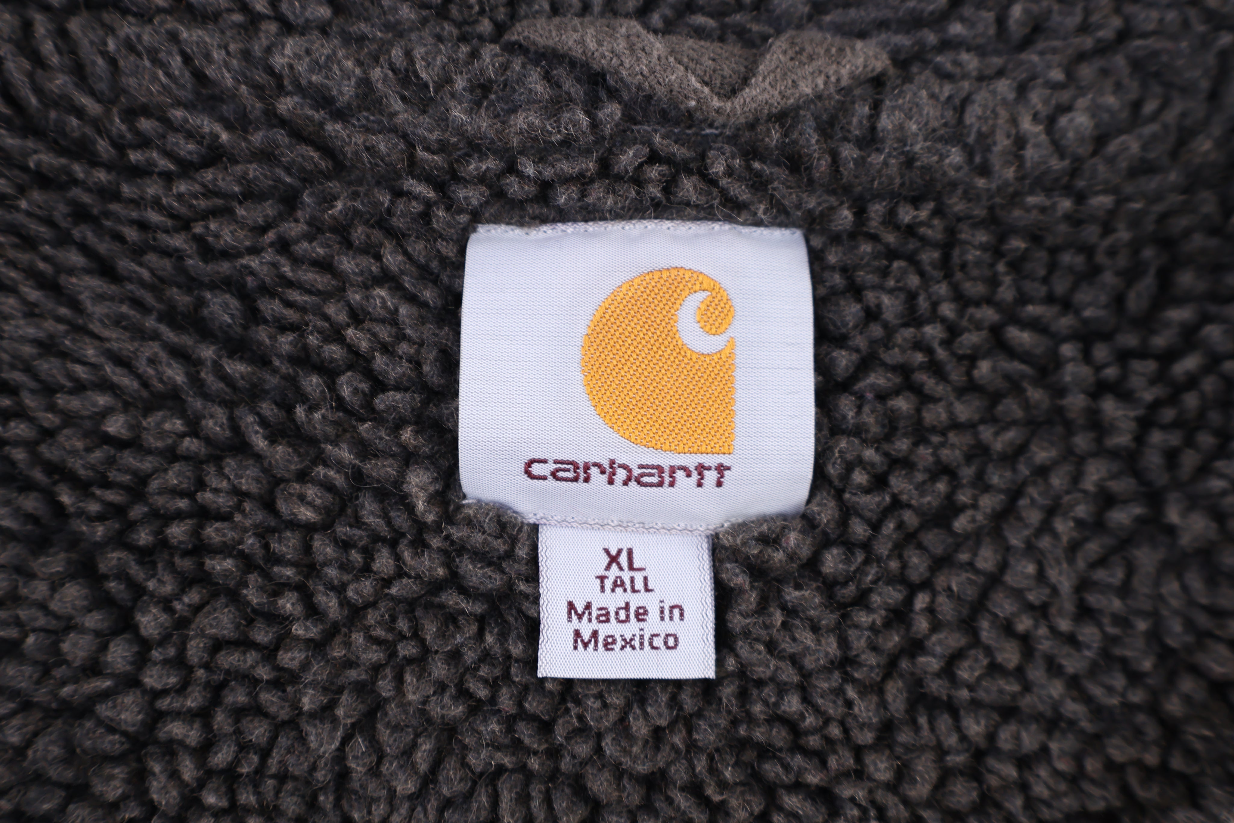 Carhartt Logo Patch Grey Full Zip Jacket - Jacket - Thrifted Threads