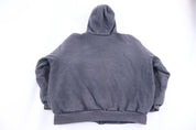 Carhartt Logo Patch Grey Full Zip Jacket - Jacket - Thrifted Threads