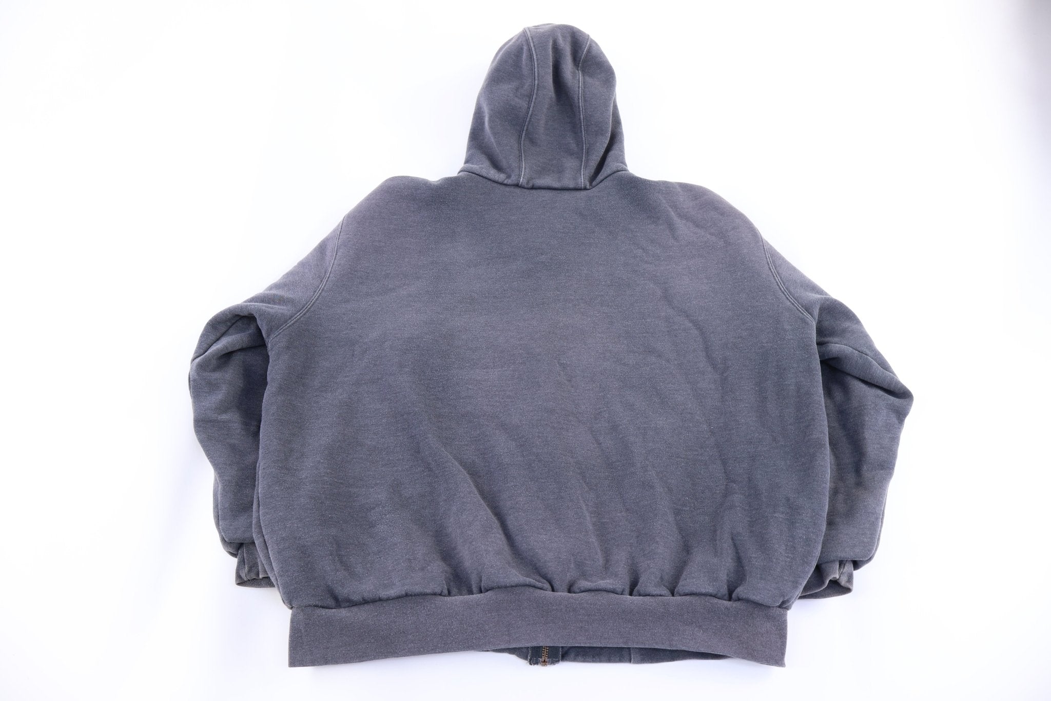 Carhartt Logo Patch Grey Full Zip Jacket - Jacket - Thrifted Threads