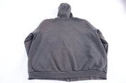 Carhartt Logo Patch Grey Full Zip Jacket - Jacket - Thrifted Threads