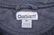 Carhartt Logo Patch Grey Full Zip Jacket - Jacket - Thrifted Threads