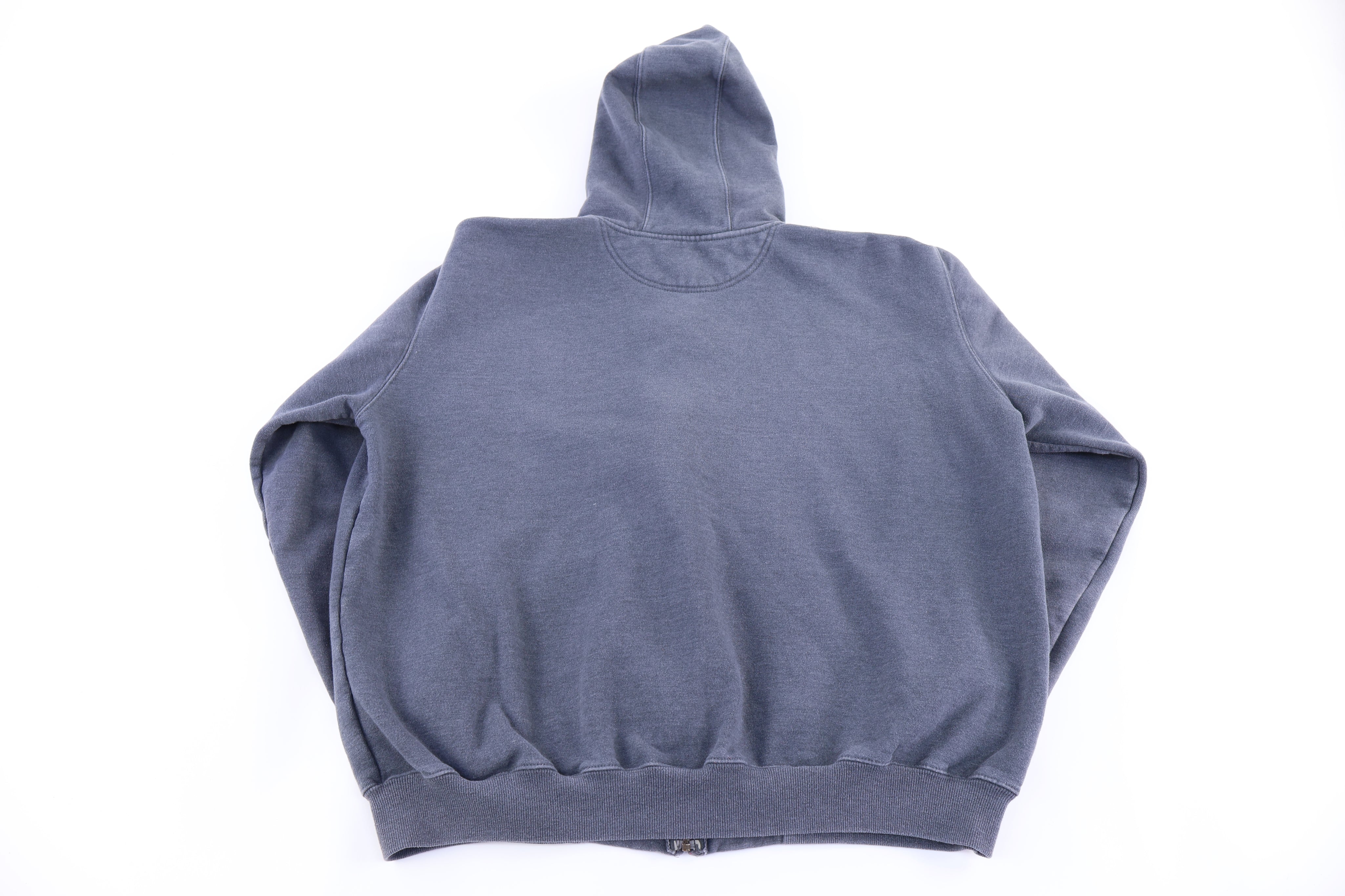 Carhartt Logo Patch Grey Full Zip Jacket - Jacket - Thrifted Threads