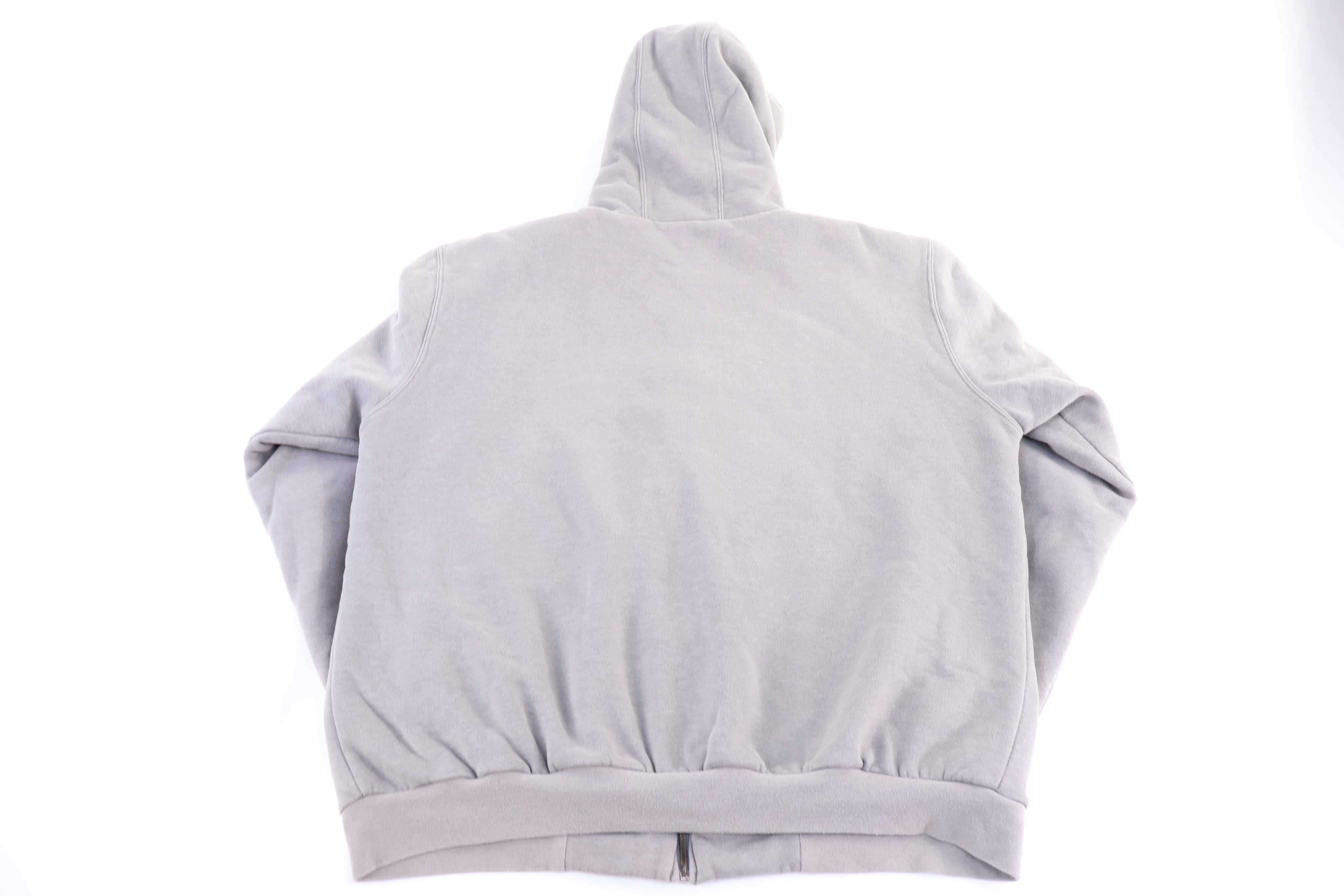 Carhartt Logo Patch Grey Full Zip Jacket - Jacket - Thrifted Threads
