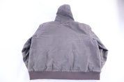 Carhartt Logo Patch Grey Full Zip Jacket - Jacket - Thrifted Threads
