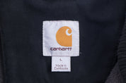 Carhartt Logo Patch Grey Full Zip Jacket - Jacket - Thrifted Threads