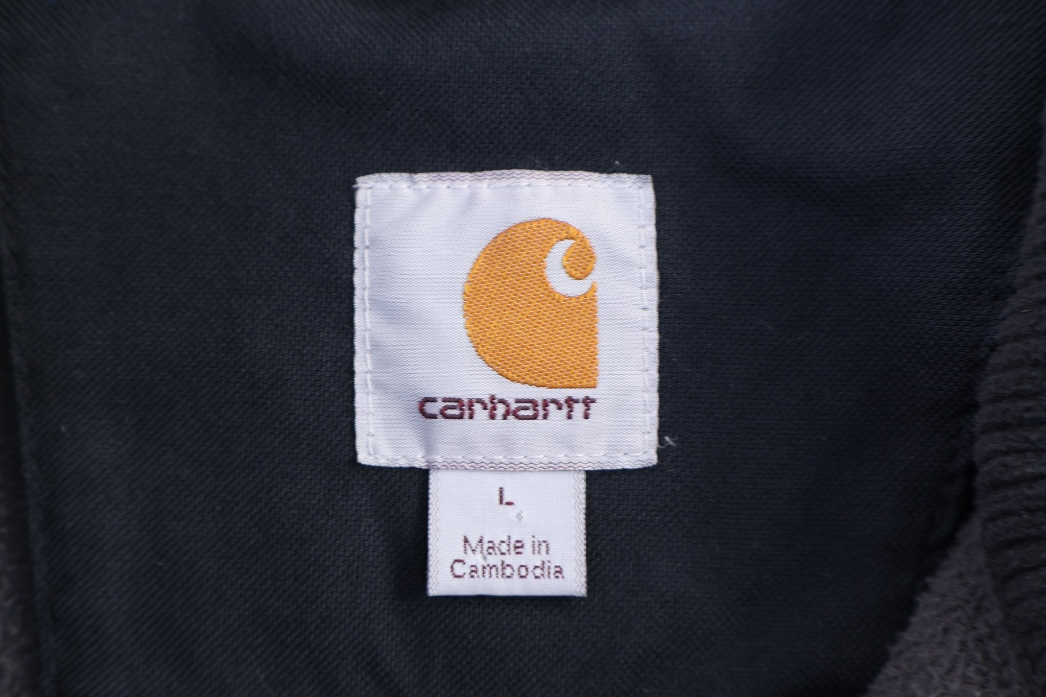 Carhartt Logo Patch Grey Full Zip Jacket - Jacket - Thrifted Threads