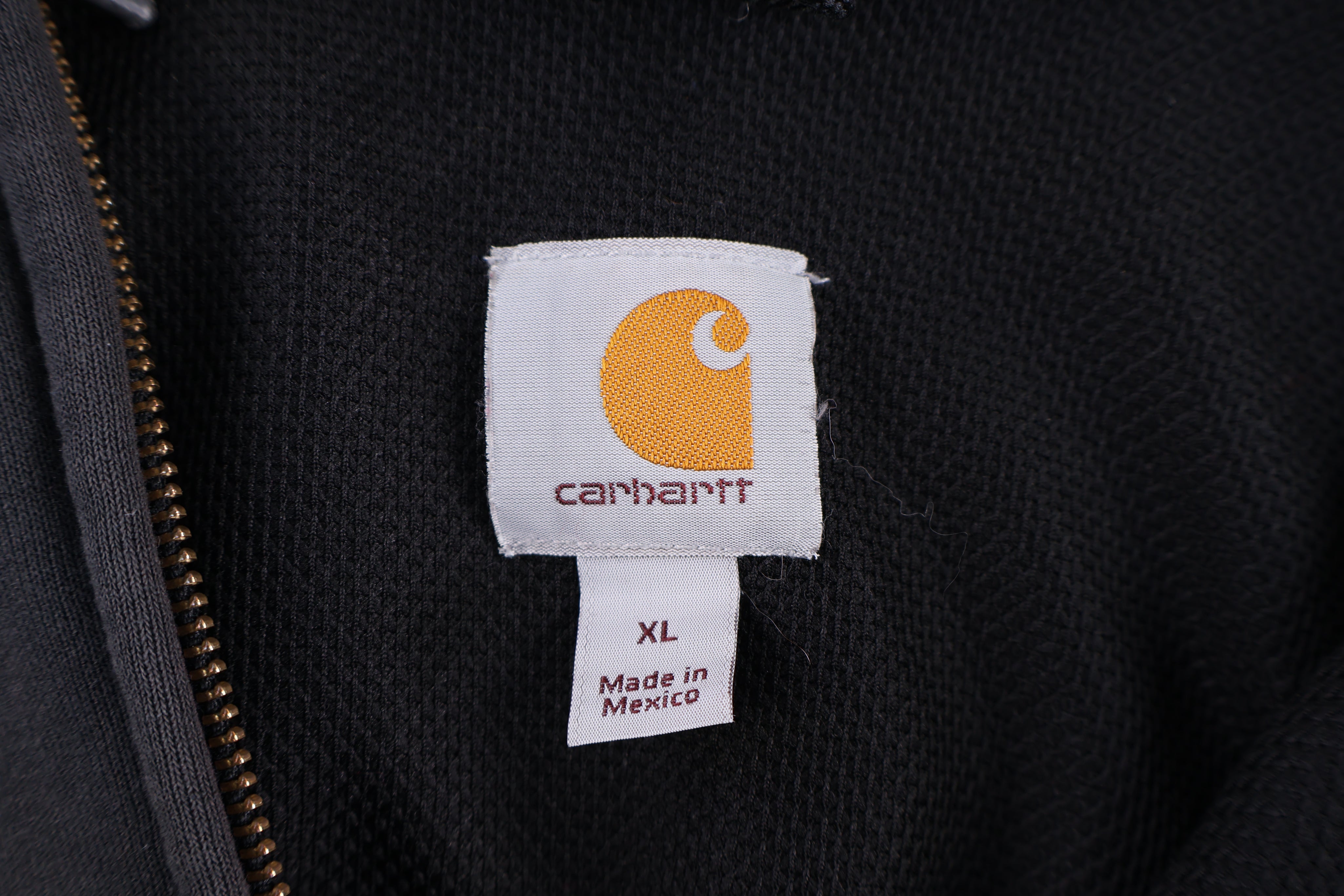 Carhartt Logo Patch Grey Full Zip Jacket - Jacket - Thrifted Threads