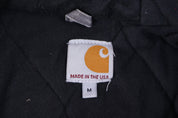 Carhartt Logo Patch Grey Full Zip Jacket - jacket - Thrifted Threads