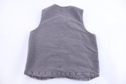 Carhartt Logo Patch Grey Full Zip Vest - Vest - Thrifted Threads