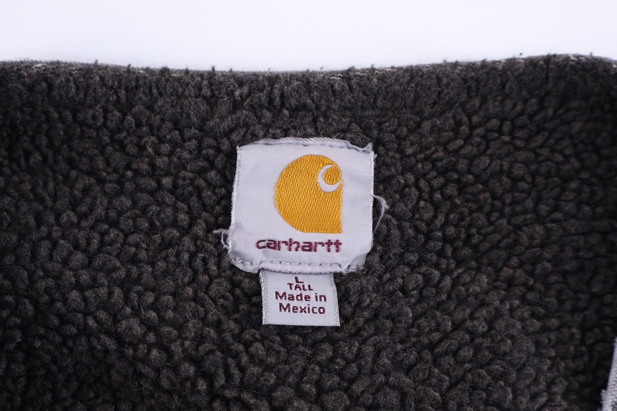 Carhartt Logo Patch Grey Full Zip Vest - Vest - Thrifted Threads