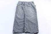 Carhartt Logo Patch Grey Original Dunagree Fit Pants - ThriftedThreads.com