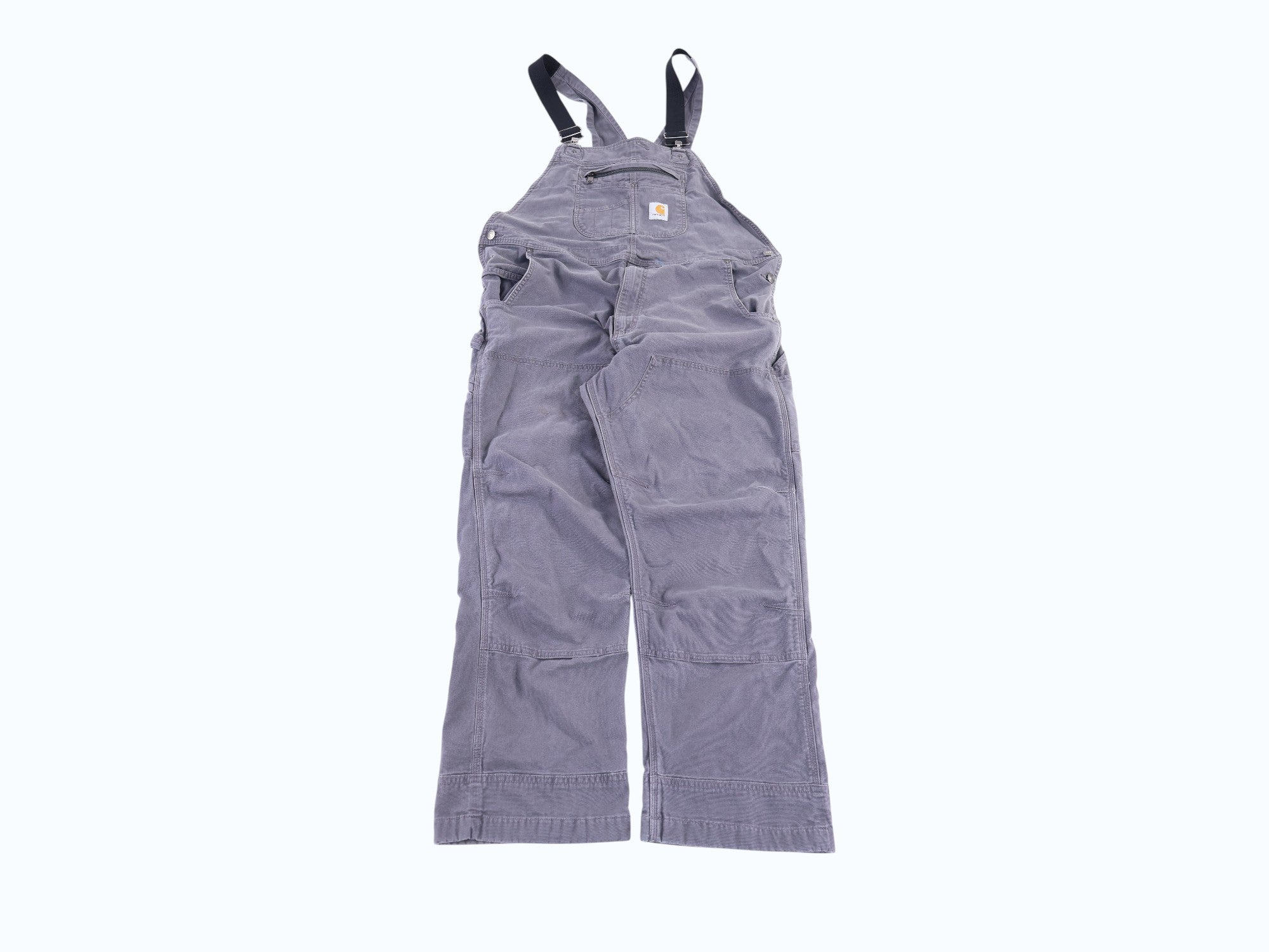 Carhartt Logo Patch Grey Overalls - Overalls - Thrifted Threads