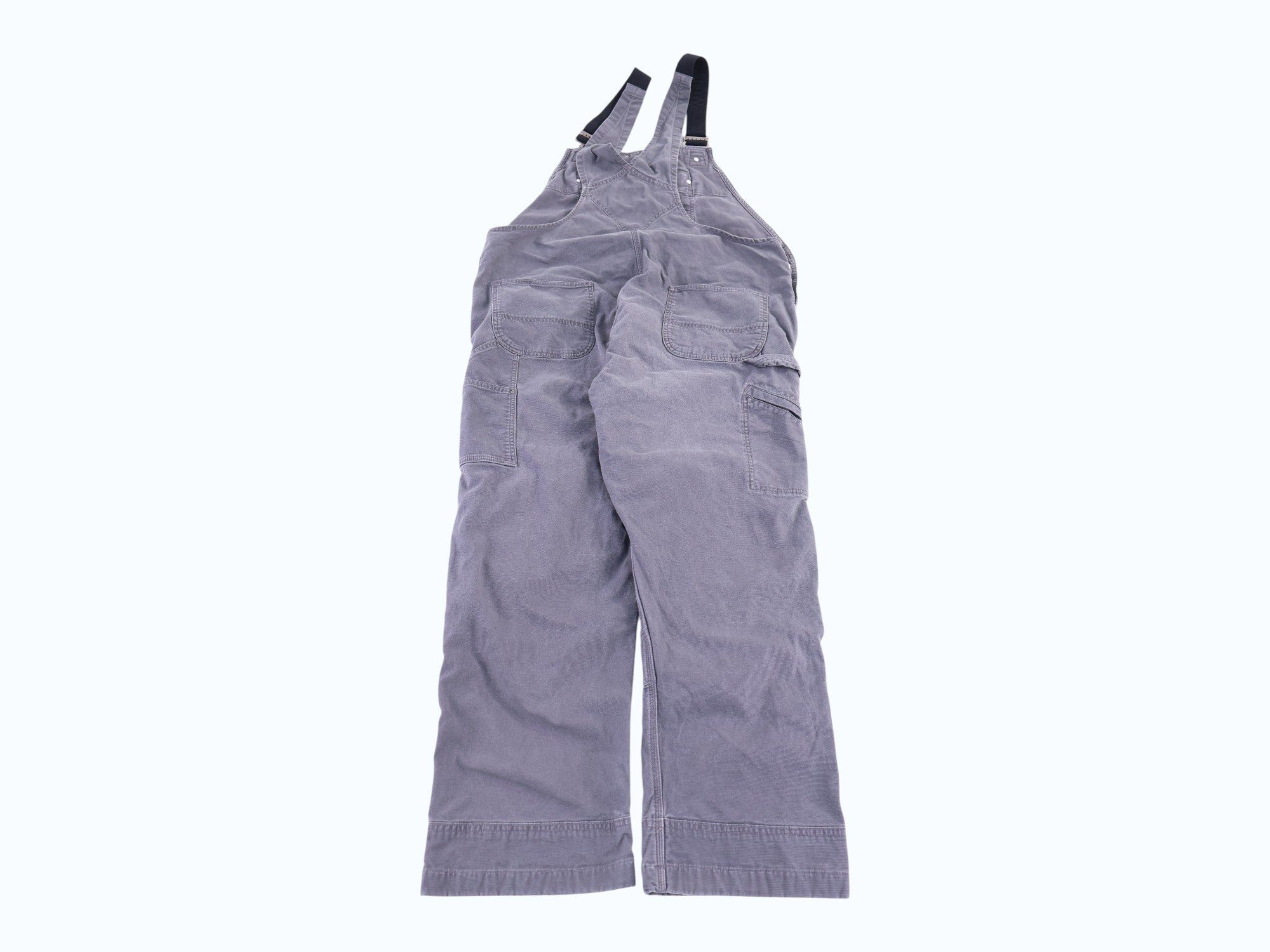 Carhartt Logo Patch Grey Overalls - Overalls - Thrifted Threads