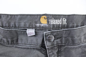 Carhartt Logo Patch Grey Pants - ThriftedThreads.com