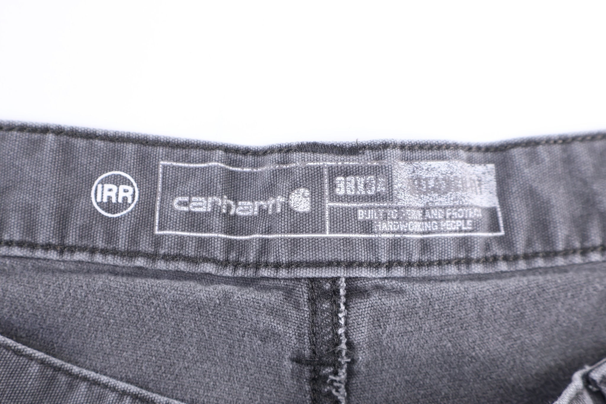 Carhartt Logo Patch Grey Pants - Pants - Thrifted Threads