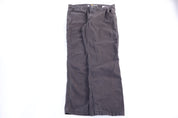 Carhartt Logo Patch Grey Pants - pants - Thrifted Threads