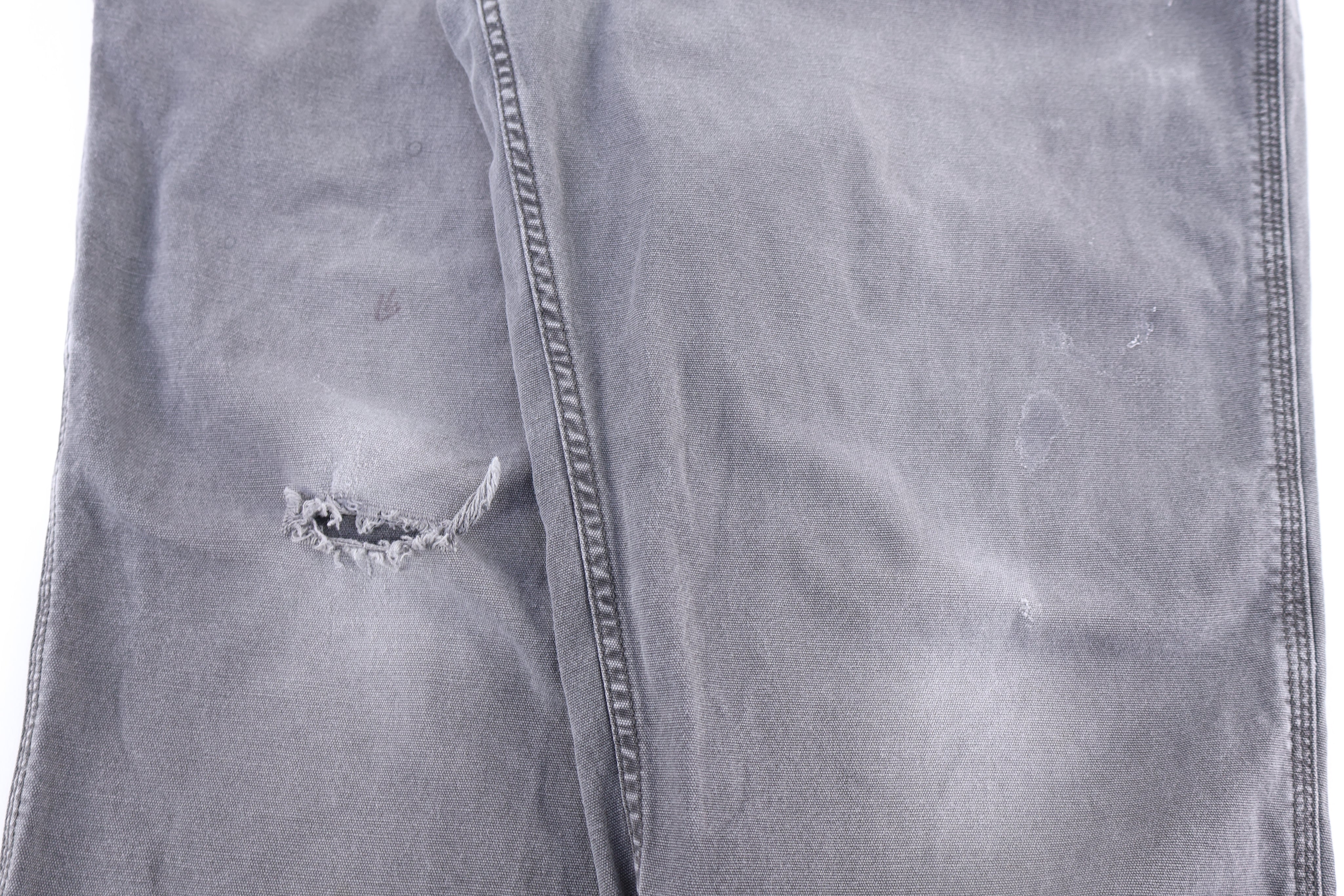 Carhartt Logo Patch Grey Pants - Pants - Thrifted Threads