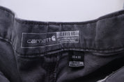 Carhartt Logo Patch Grey Pants - Pants - Thrifted Threads