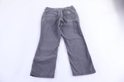 Carhartt Logo Patch Grey Pants - Pants - Thrifted Threads