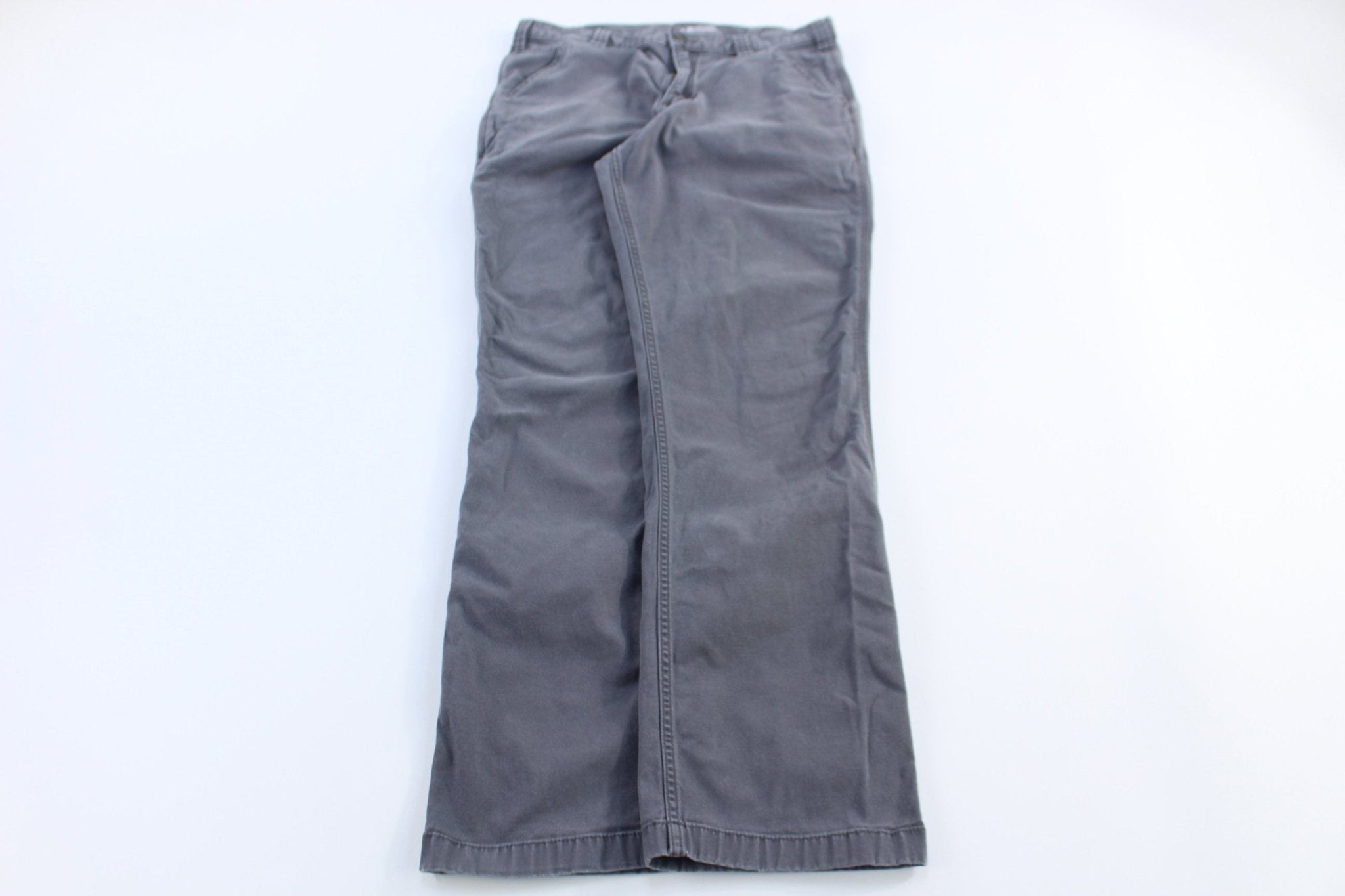Carhartt Logo Patch Grey Pants - Pants - Thrifted Threads
