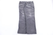 Carhartt Logo Patch Grey Pants - Pants - Thrifted Threads