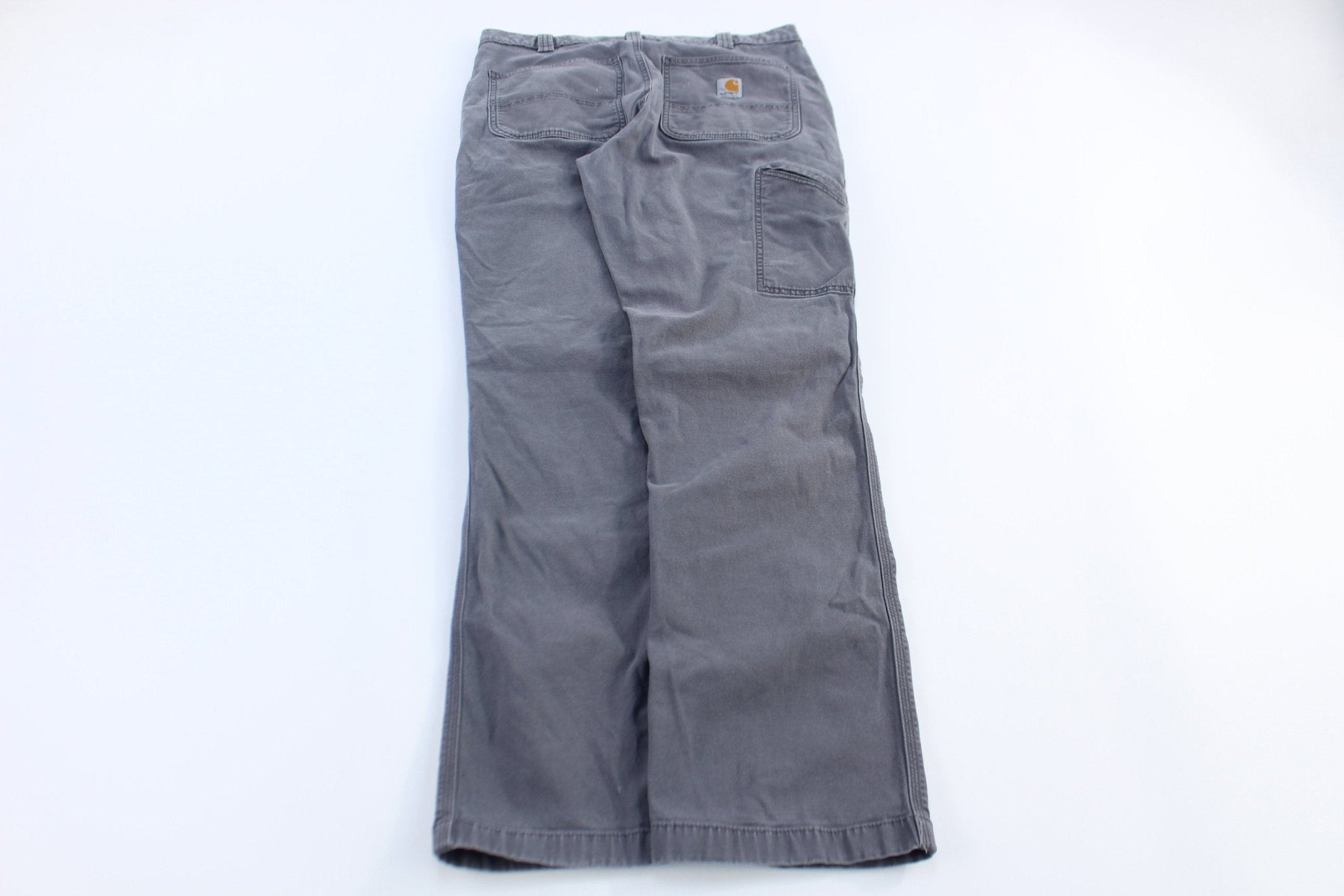Carhartt Logo Patch Grey Pants - Pants - Thrifted Threads