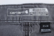 Carhartt Logo Patch Grey Pants - Pants - Thrifted Threads