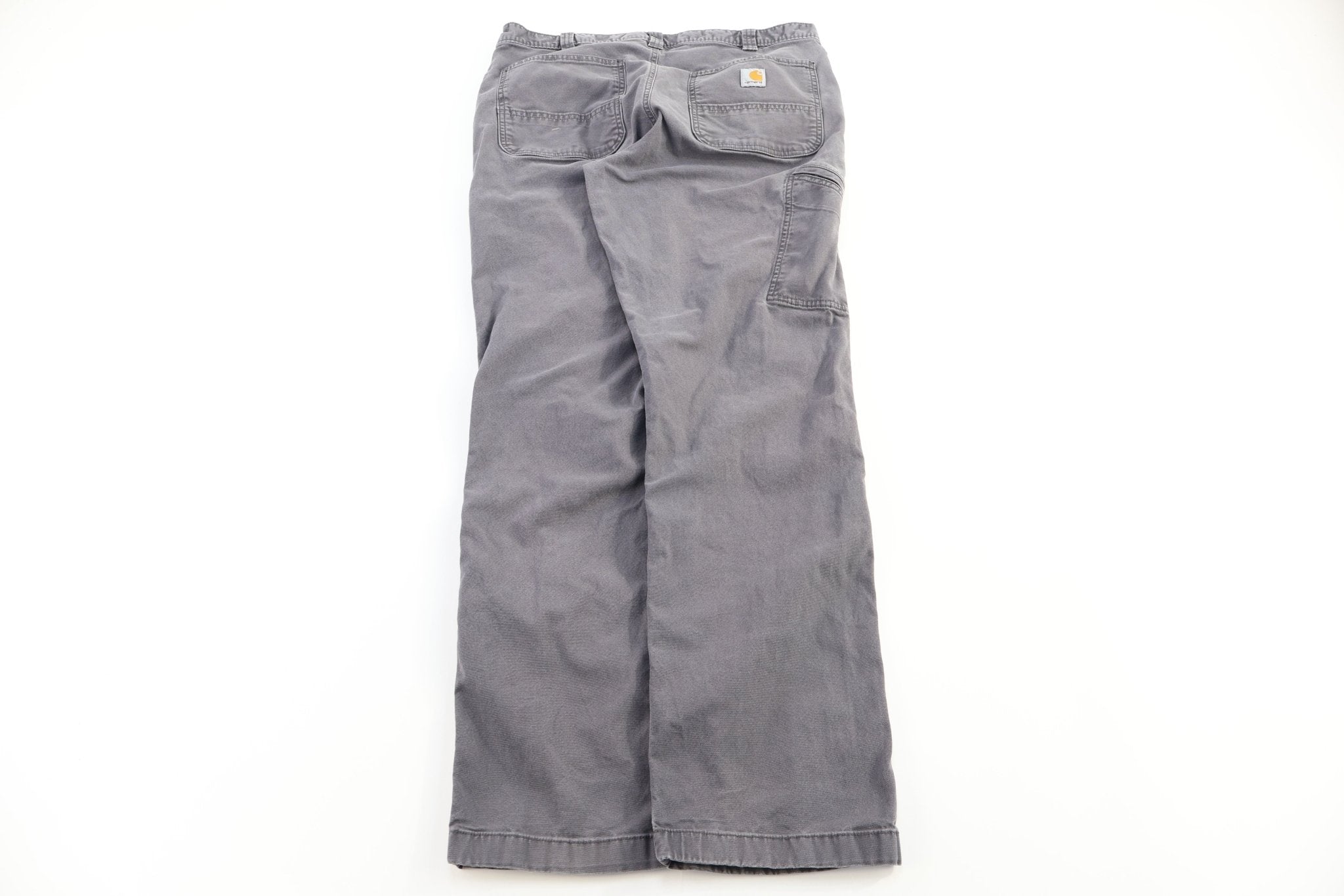 Carhartt Logo Patch Grey Pants - Pants - Thrifted Threads