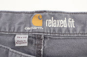 Carhartt Logo Patch Grey Pants - pants - Thrifted Threads