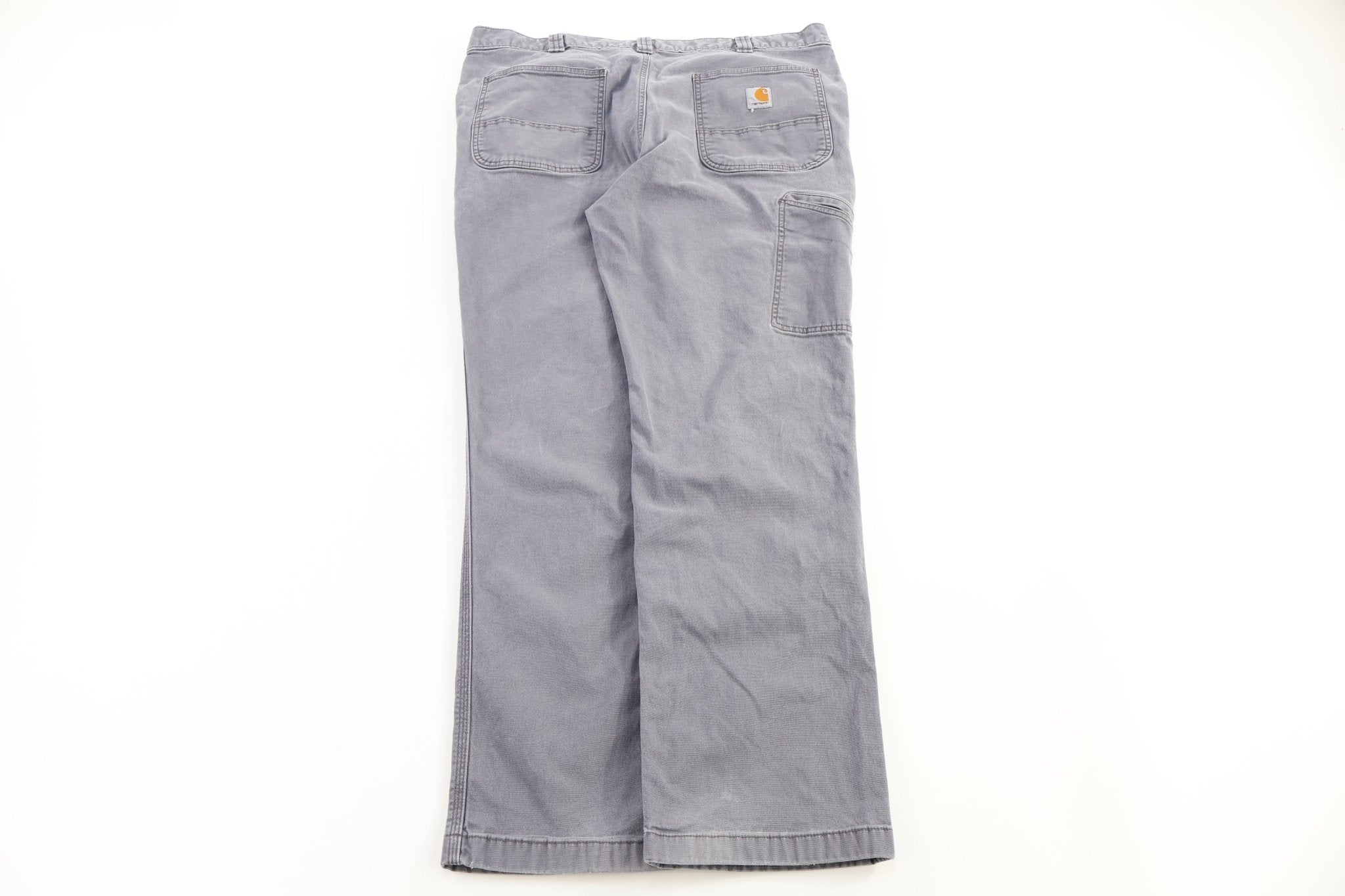 Carhartt Logo Patch Grey Pants - pants - Thrifted Threads