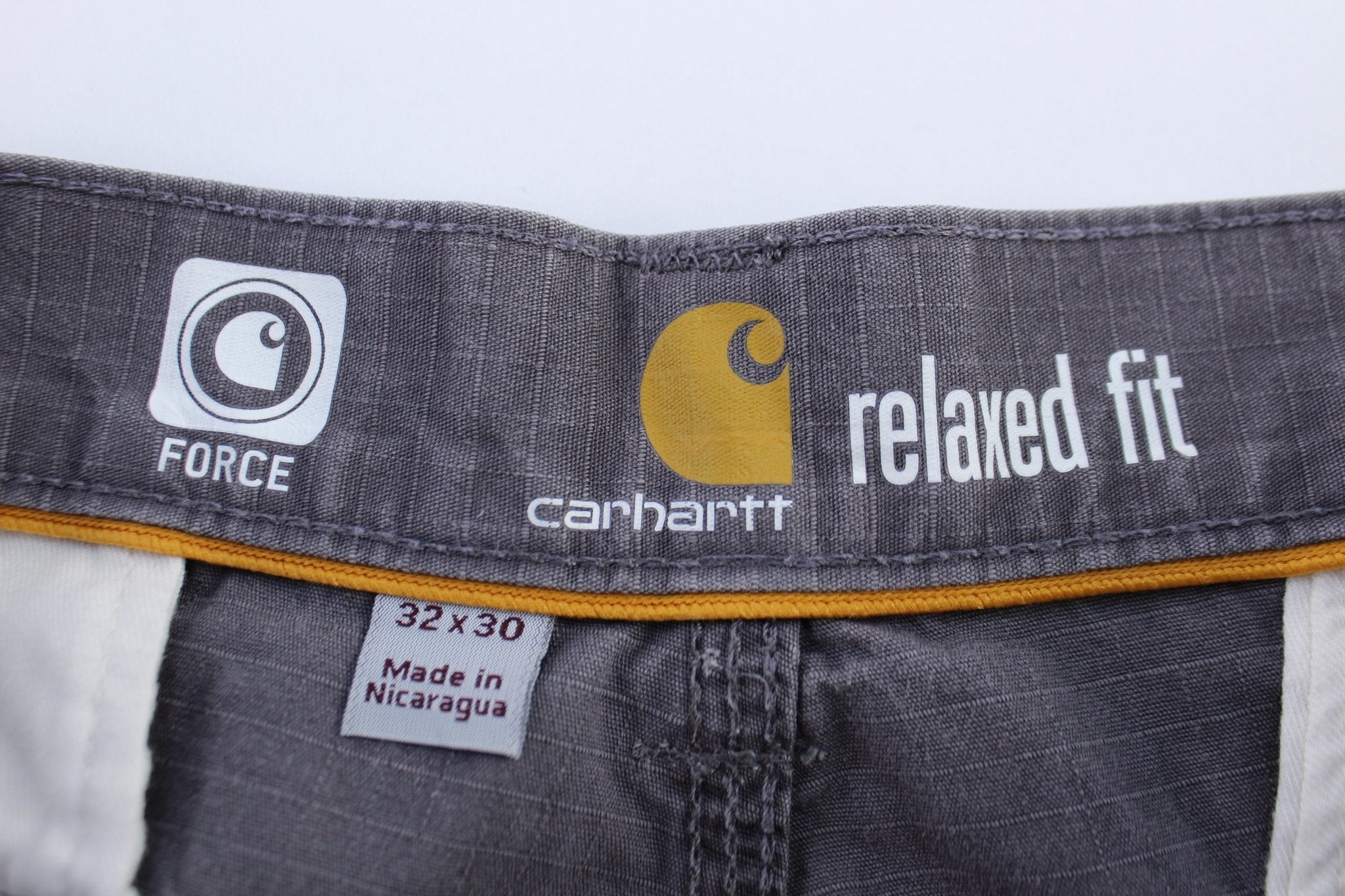 Carhartt Logo Patch Grey Pants - Pants/Shorts - Thrifted Threads