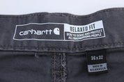 Carhartt Logo Patch Grey Pants - Pants/Shorts - Thrifted Threads