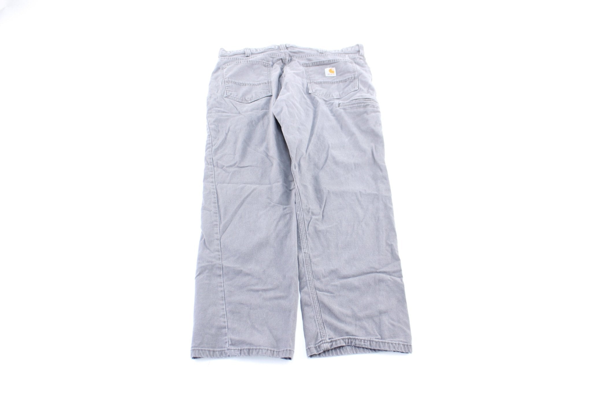 Carhartt Logo Patch Grey Pants - Pants/Shorts - Thrifted Threads