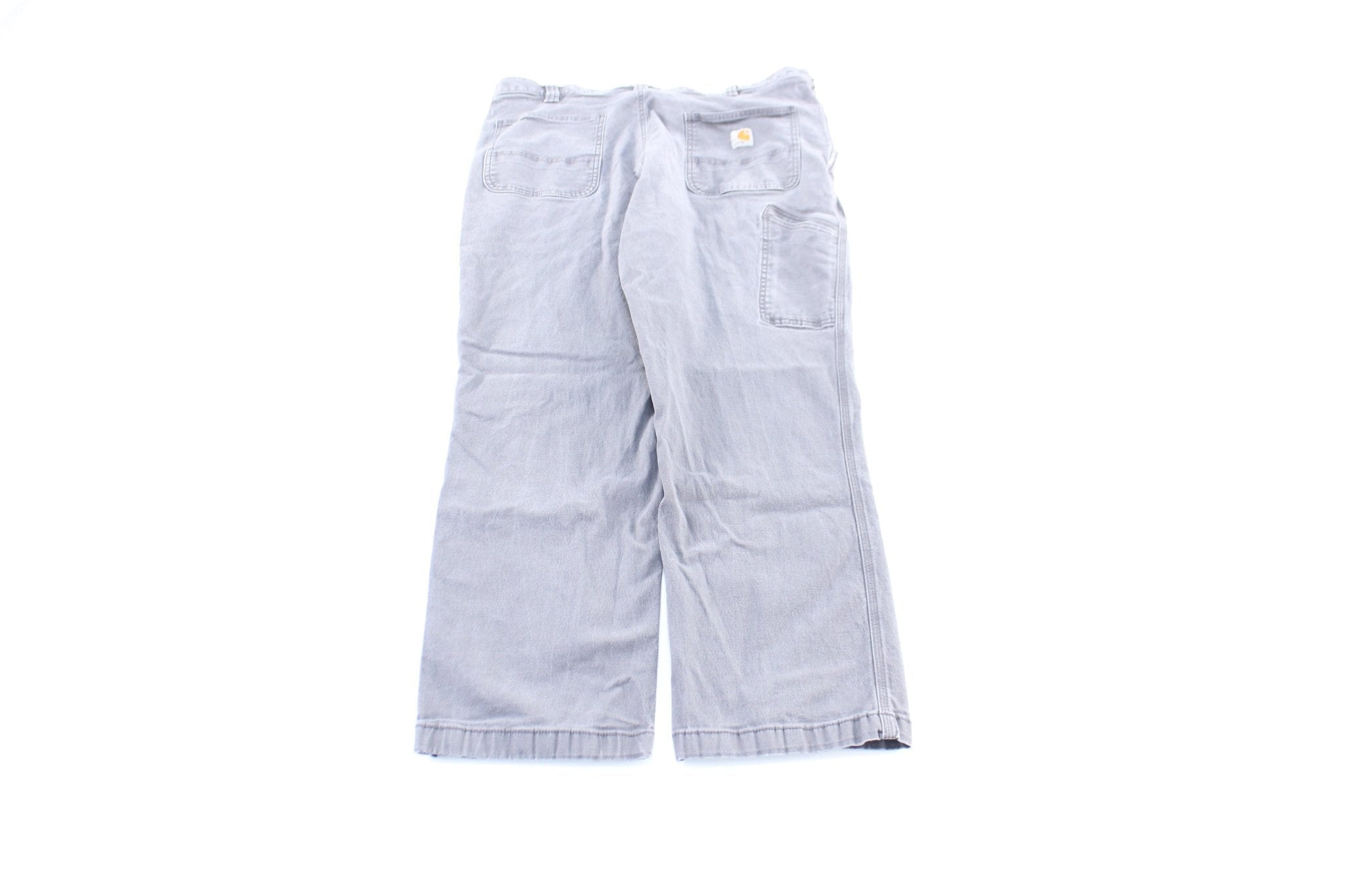 Carhartt Logo Patch Grey Pants - Pants/Shorts - Thrifted Threads