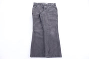 Carhartt Logo Patch Grey Pants - Pants/Shorts - Thrifted Threads