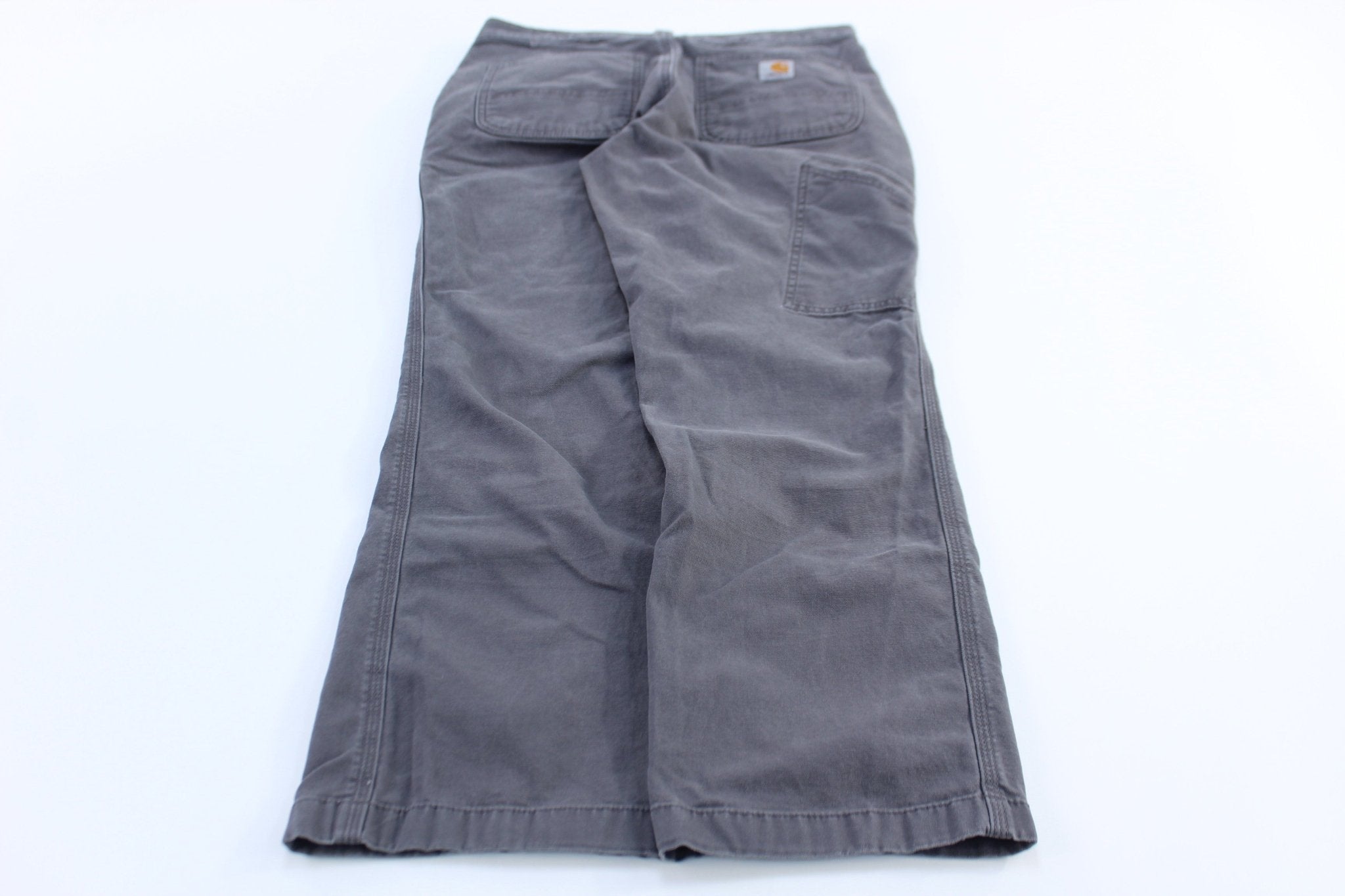 Carhartt Logo Patch Grey Pants - Pants/Shorts - Thrifted Threads
