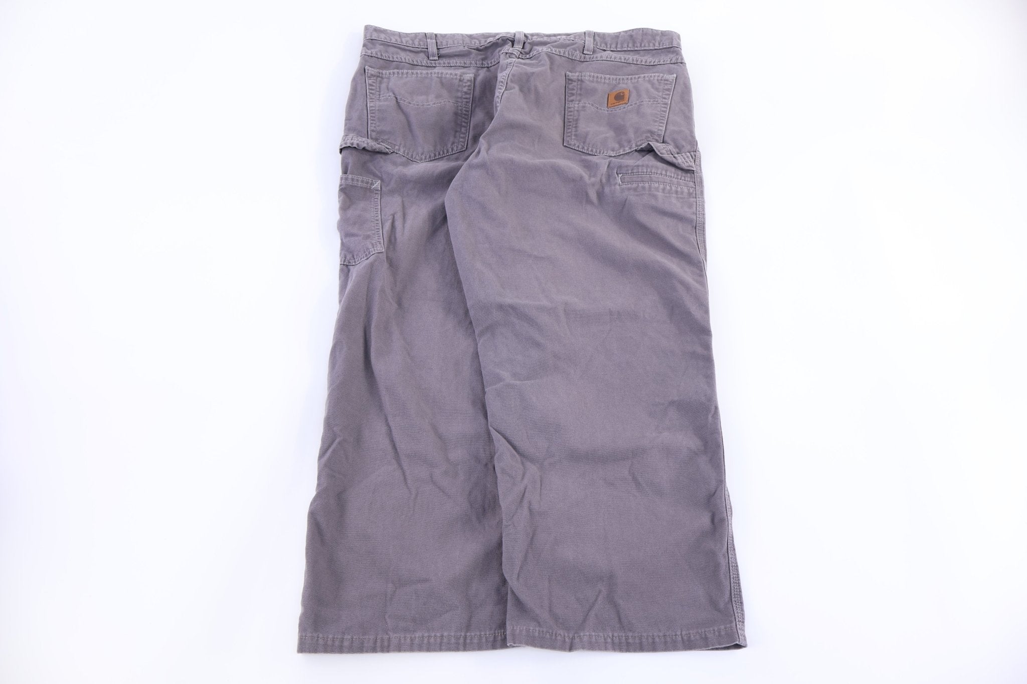 Carhartt Logo Patch Grey Pants - Pants/Shorts - Thrifted Threads
