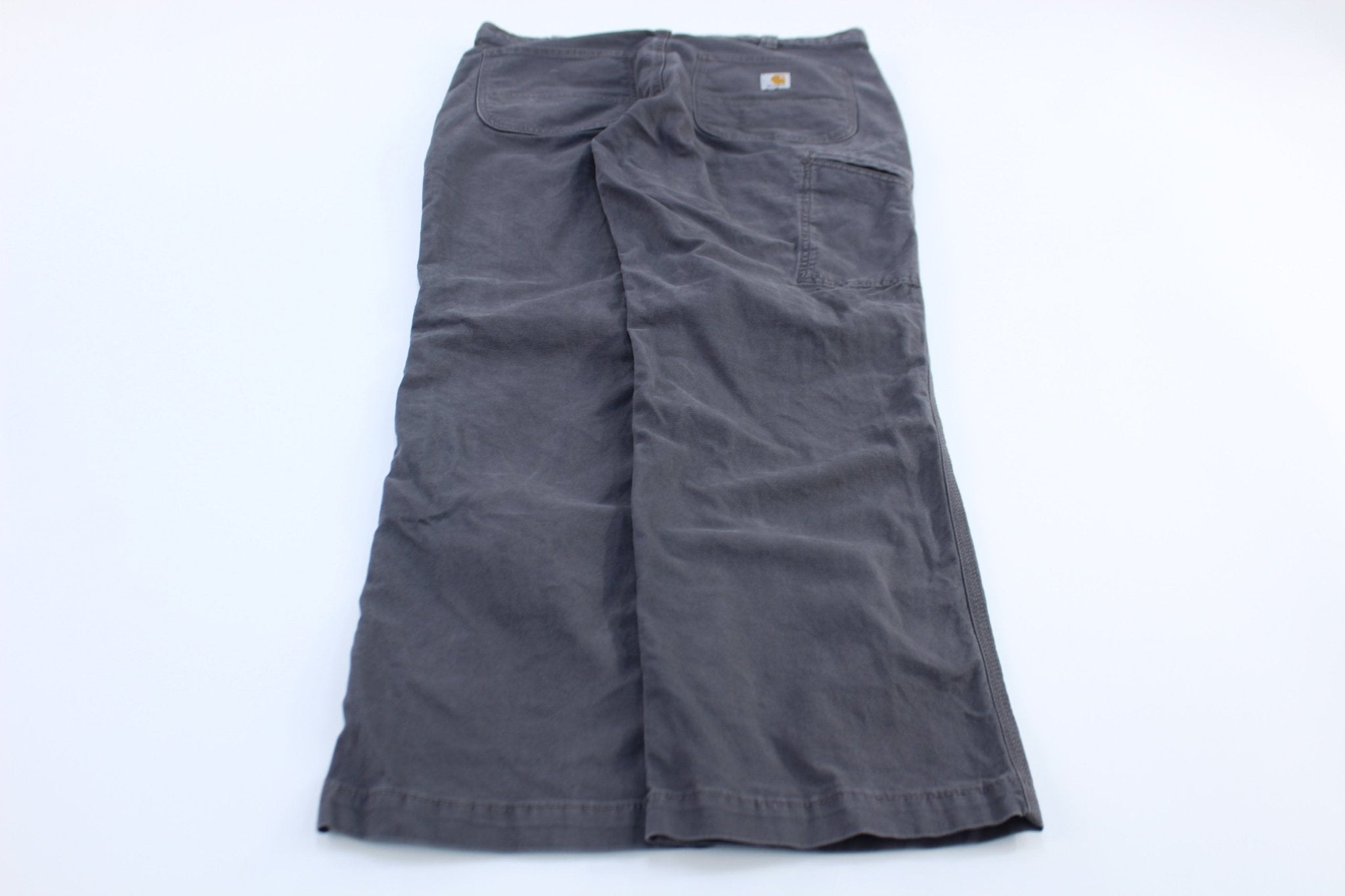 Carhartt Logo Patch Grey Pants - Pants/Shorts - Thrifted Threads